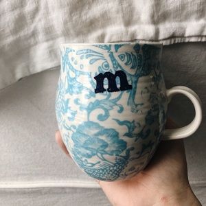 Letter “m” Anthropologie mug